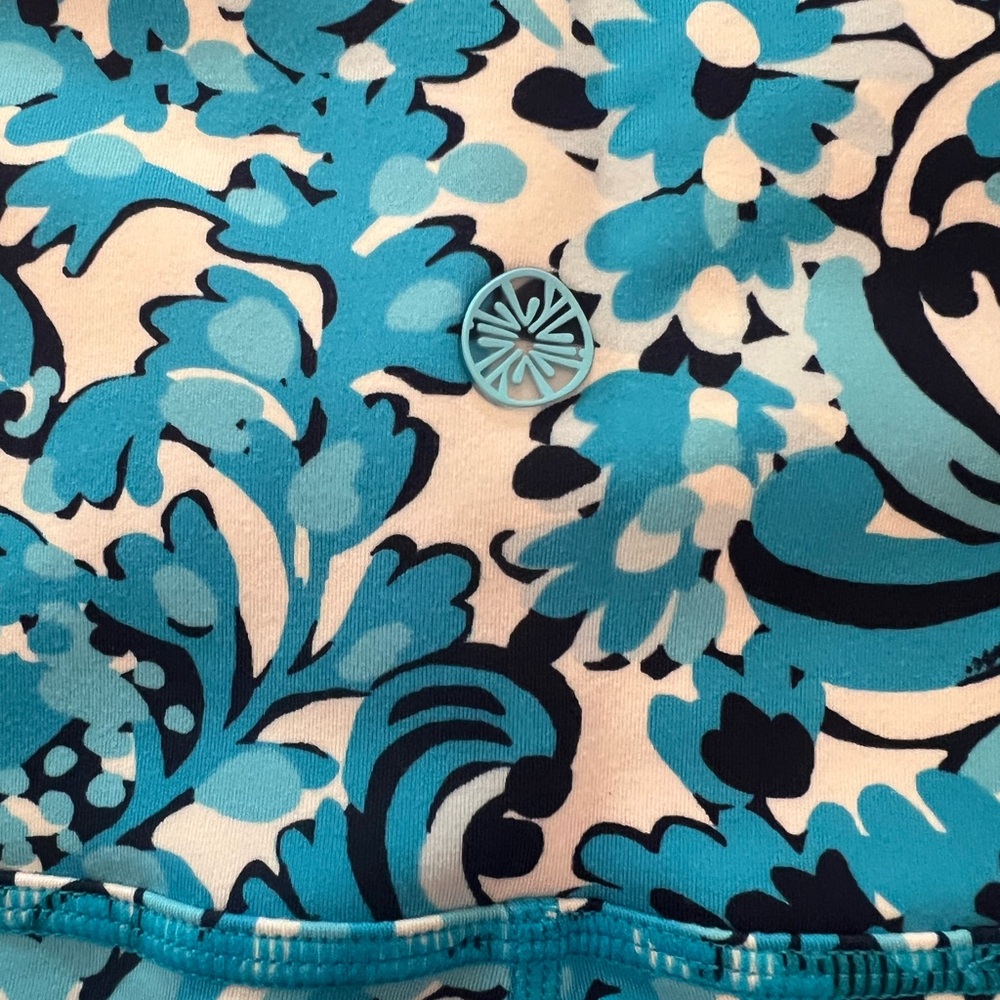 Lilly Pulitzer UPF 50+ Luxletic 8" South Beach High Rise Bike Short M Mermazing - Picture 6 of 8